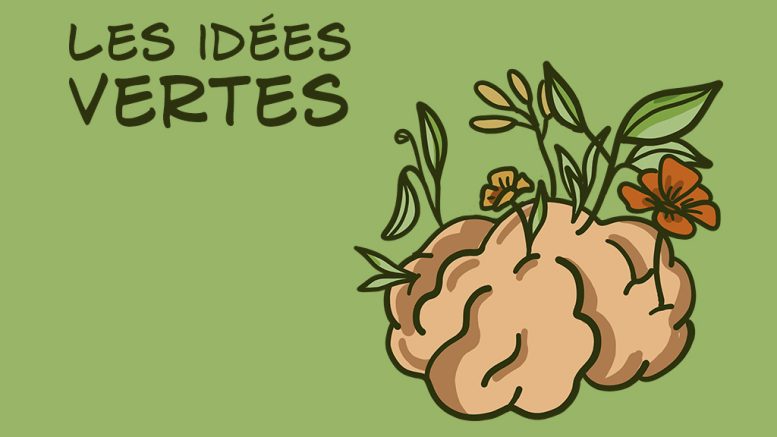 Les idées vertes est une série BD hebdomadaire du Carrefour de Québec - Dessin et scénarisation par Estelle Lévêque.