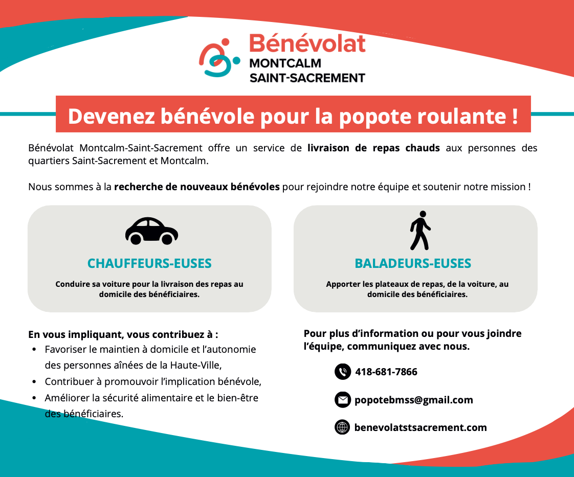 Bénévolat St-Sacrement