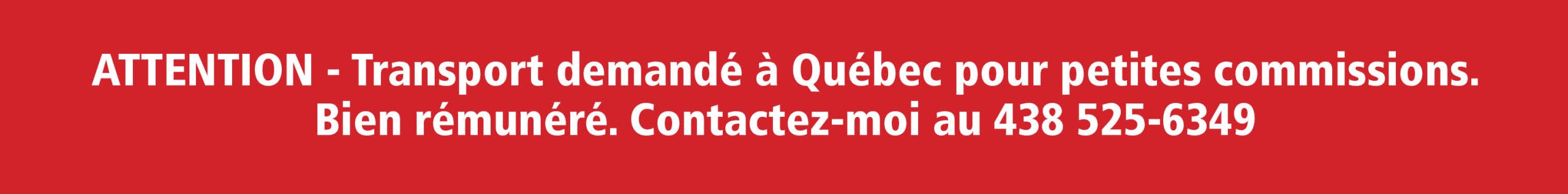 Transport demandé