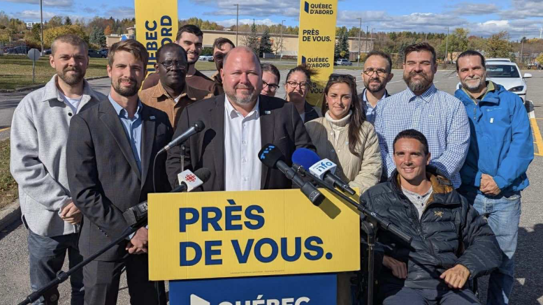 Québec d'abord dans Lebourgneuf.
