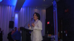 Mélanie Sauvé lors de la soirée électorale le 2 novembre dernier (Crédit photo: Louis-Alexandre Parent)