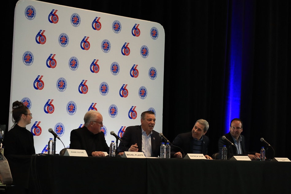 Conférence de presse de la 66e édition du Tournoi international de Hockey Pee-Wee de Québec (crédit photo: Louis-Alexandre Parent)