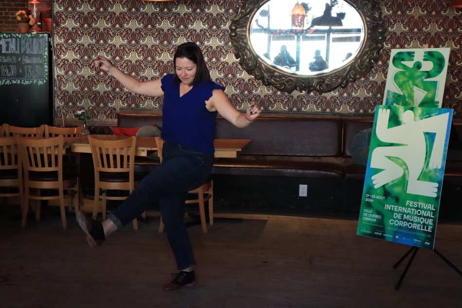 Une artiste qui présente un numéro de Gigue (crédit photo: Louis-Alexandre Parent)