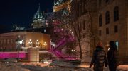 Québec s'illumine! vue sur la porte Prescott