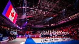 L'équipe canadienne de Volleyvall feminin seront présente au centre Vidéotron cet été (Crédit photo: Volleyball World)