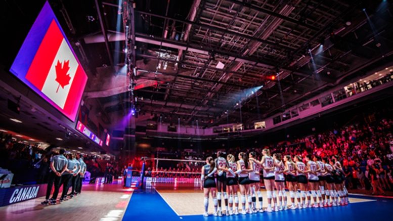 L'équipe canadienne de Volleyvall feminin seront présente au centre Vidéotron cet été (Crédit photo: Volleyball World)