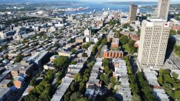 Une belle vue d’une partie de la canopée en Haute-Ville de Québec.