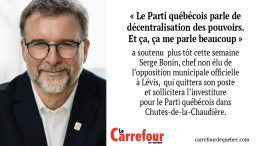 Serge Bonin, sollicitera l’investiture pour le Parti québécois dans Chutes-de-la-Chaudière.