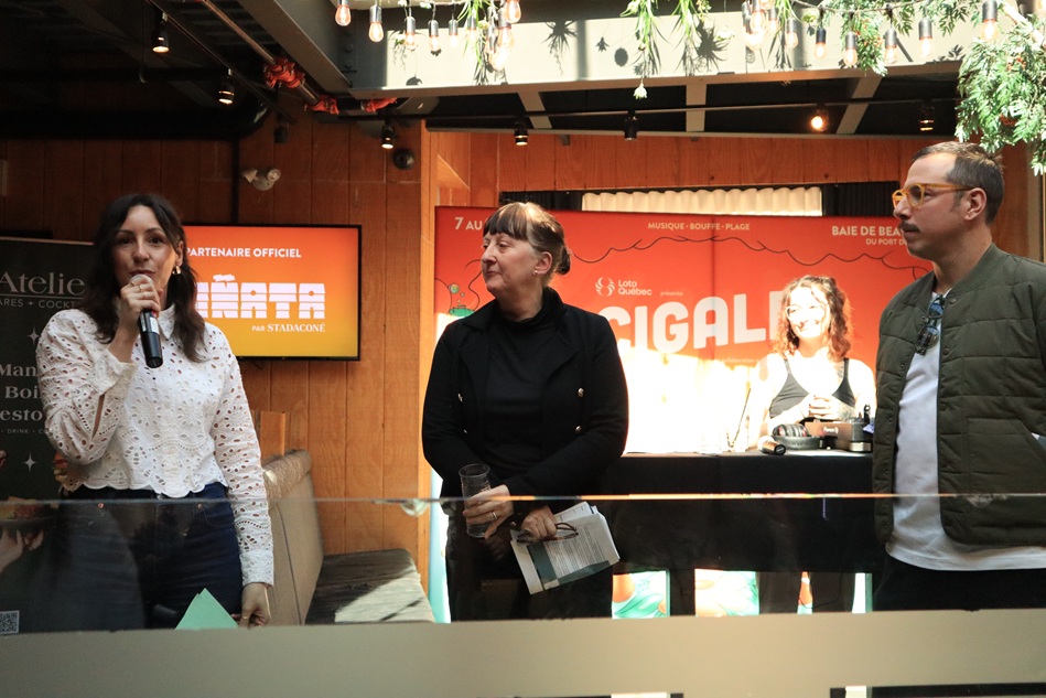 Les vices présidents de la programmation du festival cigale, Dominique Goulet et Jean-François Michaud. (crédit photo: Louis-Alexandre Parent)