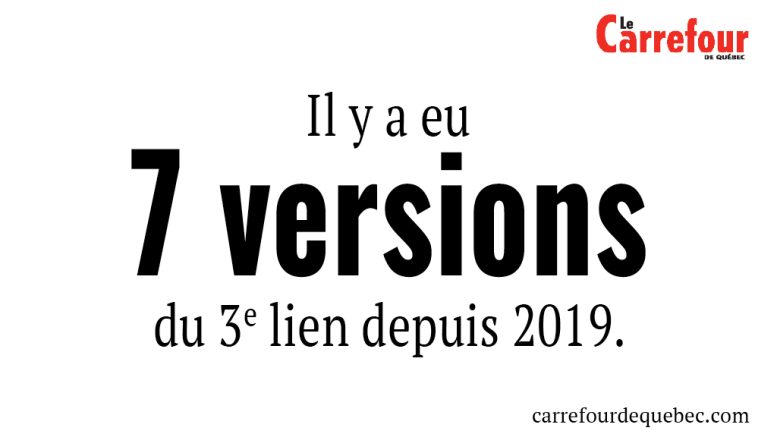 Il y a eu 7 versions du 3e lien depuis 2019.
