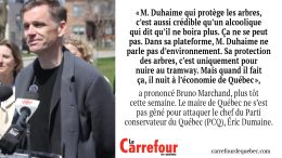Le projet de tramway de Québec est  irréversible, selon Bruno Marchand.