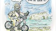 C’est le populaire service àVélo qui fait l’objet  du coup de crayons de notre ami, l’illustrateur  Luc Sanschagrin ce mois-ci.
