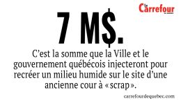 Le projet s'articule sur un site de la rue Roussin, près de la rivière Saint-Charles et de la prise d’eau de la Ville.