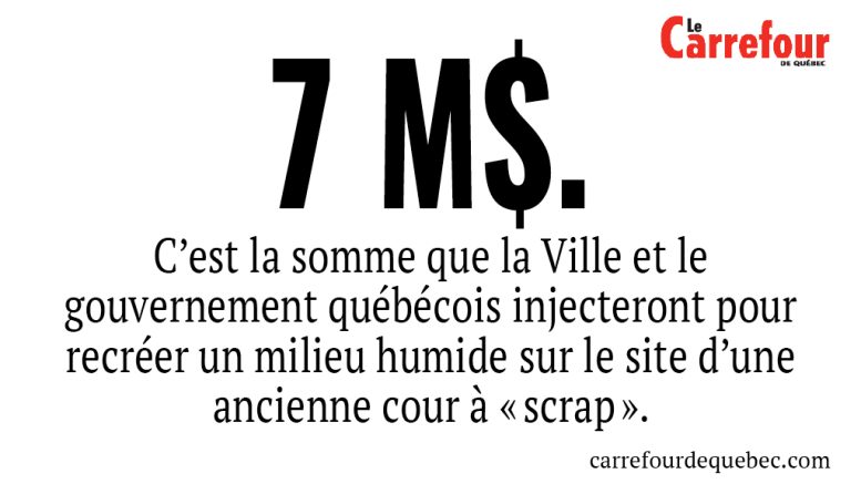 Le projet s'articule sur un site de la rue Roussin, près de la rivière Saint-Charles et de la prise d’eau de la Ville.