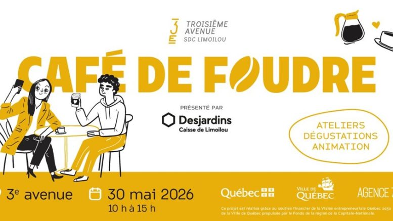 Le Café de Foudre fera vibrer la 3ième avenue le 30 mai prochain. (Image: Facebook)