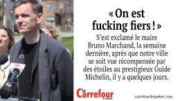Bruno Marchand dit avoir visité  95 % des 31 restaurants reconnus par Michelin à Québec.