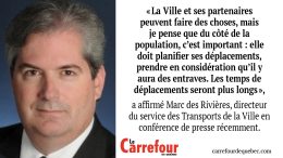 Marc des Rivières est le directeur du service des Transports de la Ville de Québec.