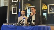 Sol Zanetti et Étienne Grandmont lors du lancement de RepAir. (Photo : Xavier Renald)