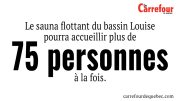 Le sauna flottant du bassin Louise pourra accueillir plus de 75 personnes à la fois