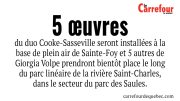 La Ville souhaitait aménager des parcours pour mettre en valeur des artistes locaux.