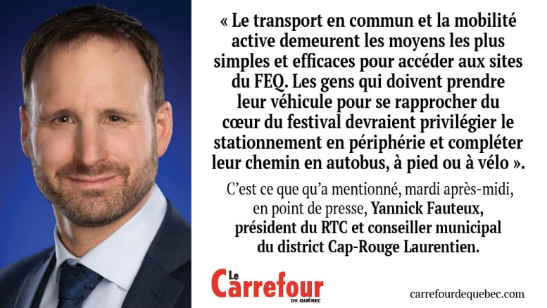 Yannick Fauteux, président du RTC et conseiller municipal du district Cap-Rouge Laurentien.