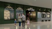 Le mini-golf Atlas ouvrira ses portes en automne 2026 au Galerie de la Capitale. (Image: Méga Parc x Agence spatiale)