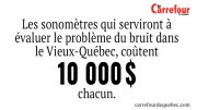 La Ville installera sept capteurs pour mesurer le problème du bruit dans le Vieux-Québec.