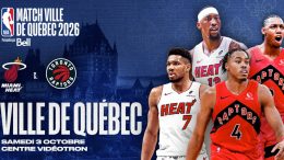 Les Raptors de Toronto affronteront le Heat de Miami dans un match de présaison au Centre Vidéotron le 3 octobre prochain. (Image: Gestev)