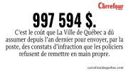 Les agents du SPVQ exercent des moyens de pression depuis l’an dernier.