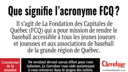 La Fondation des Capitales de Québec a pour mission de rendre le baseball accessible.