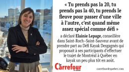 Elainie Lepage, a pris part au Défi Kayak Desgagnés.