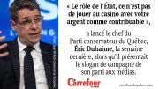 Éric Duhaime a dévoilé un résumé du programme, qui sera décliné durant la campagne électorale.
