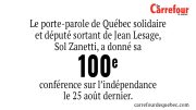 Sol Zanetti tentera de se faire réélire en octobre prochain.
