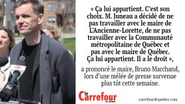 Bruno Marchand a participé à un impromptu de presse plus tôt cette semaine.