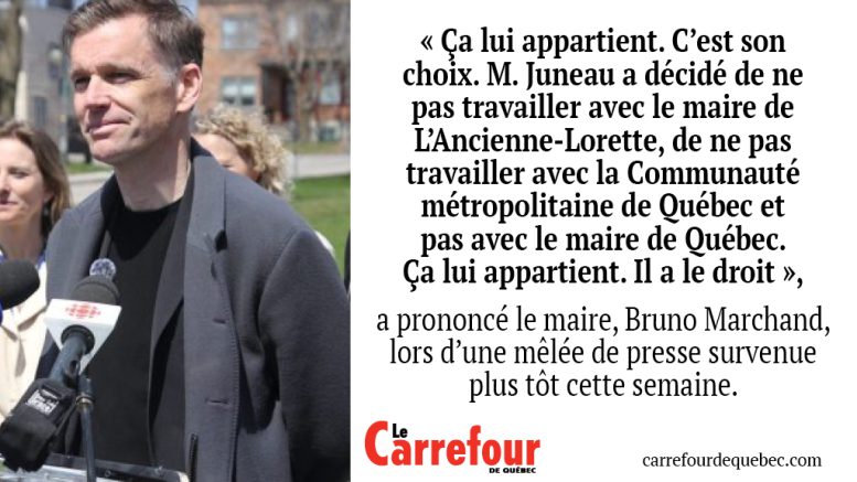Bruno Marchand a participé à un impromptu de presse plus tôt cette semaine.