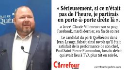 Claude Villeneuve est le candidat du parti Québécois dans Jean-Lesage.