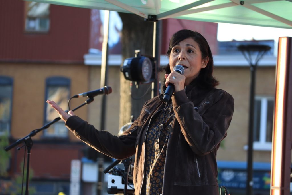 La directrice générale de la SDC Saint-Sauveur, Nadia Reghai-Gagnon. (Photo: Louis-Alexandre Parent)