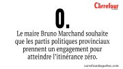 Le maire Bruno Marchand souhaite que les partis politiques prennent un engagement pour atteindre l’itinérance zéro.