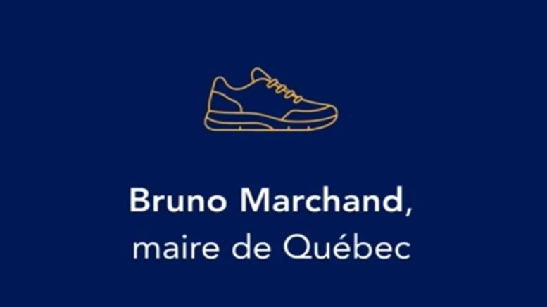 Le logo est utilisé sur une vidéo publiée par le maire Bruno Marchand (Photo: Facebook Bruno Marchand)