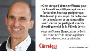 Le dossier du troisième lien est toujours prioritaire pour le maire Steven Blaney.