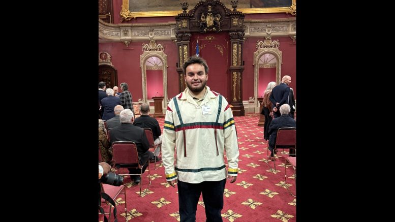 Ha'dishrayen Diego Gros-Louis se présente comme Chef de la Nation Wendat. (Photo: Ha'dishrayen Diego Gros-Louis)