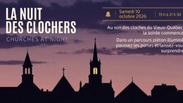 La nuit des clochers est de retour pour une 3ième édition dans le Vieux-Québec. (Image: Église Catholique de Québec)